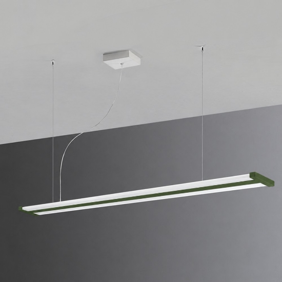 Lampadario led 47w cct 2700k 6000k con telecomando a sospensione verde oliva per ufficio