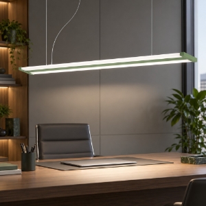 Lampadario led 47w cct 2700k 6000k dimmerabile con telecomando verde salvia per ufficio