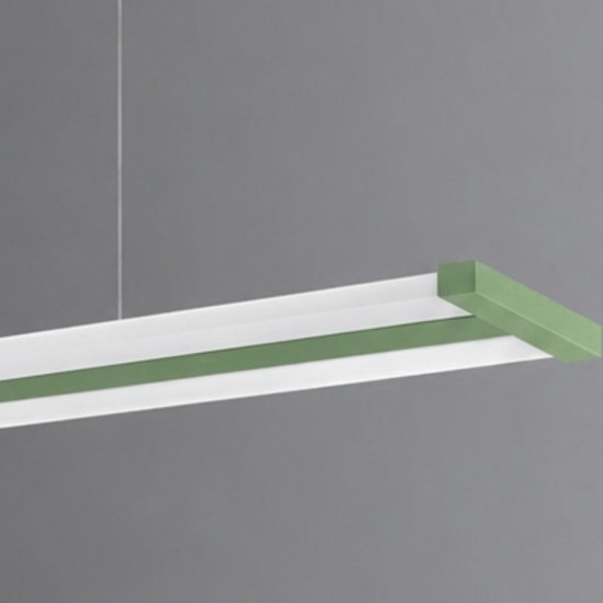 Lampadario led 47w cct 2700k 6000k dimmerabile con telecomando verde salvia per ufficio