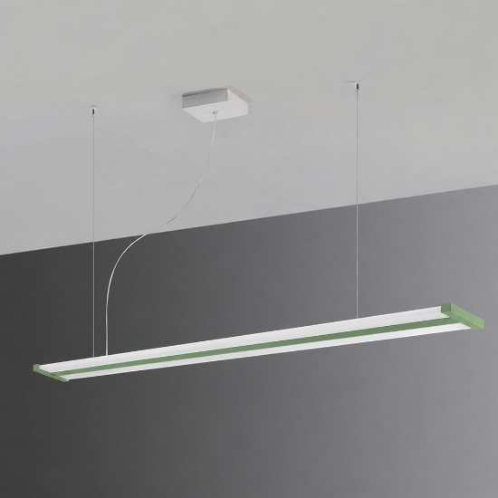 Lampadario led 47w cct 2700k 6000k dimmerabile con telecomando verde salvia per ufficio