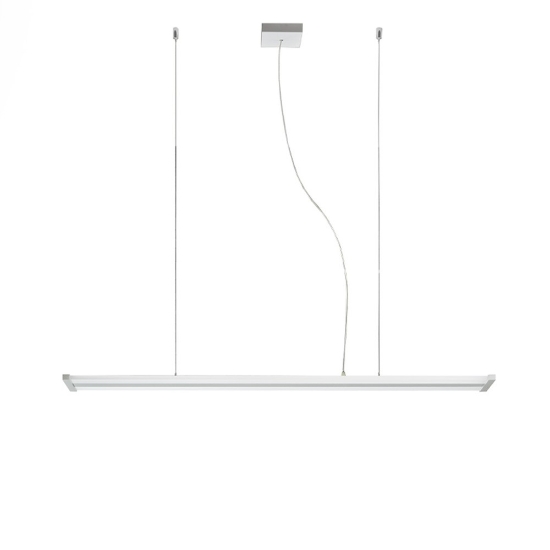 Lampadario a sospensione led 47w cct 2700k 6000k dimmerabile con telecomando moderno lineare bianco per ufficio