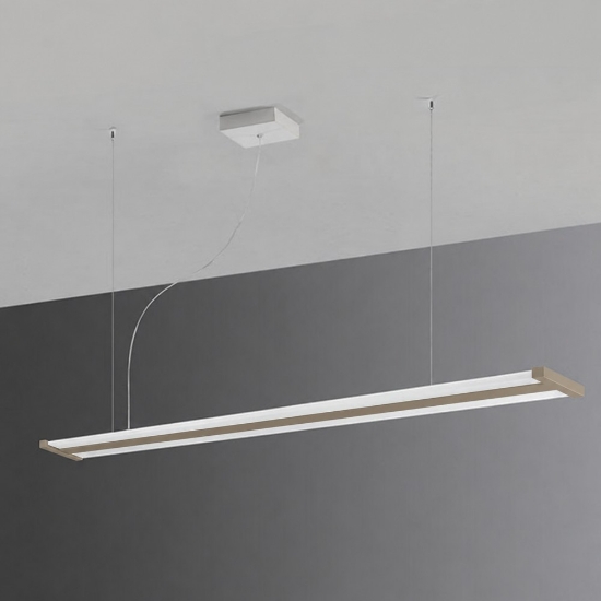 Lampadario moderno a sospensione per ufficio sabbia led 47w cct 2700k 6000k con telecomando