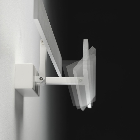 Applique per specchio bagno cromata led 16w cct 3000k 4000k orientabile moderna