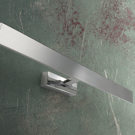 Applique per specchio bagno cromata led 16w cct 3000k 4000k orientabile moderna