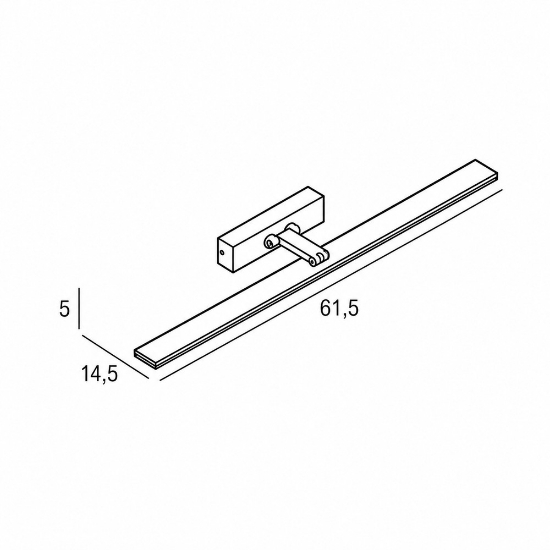 Applique per specchio bagno cromata led 16w cct 3000k 4000k orientabile moderna