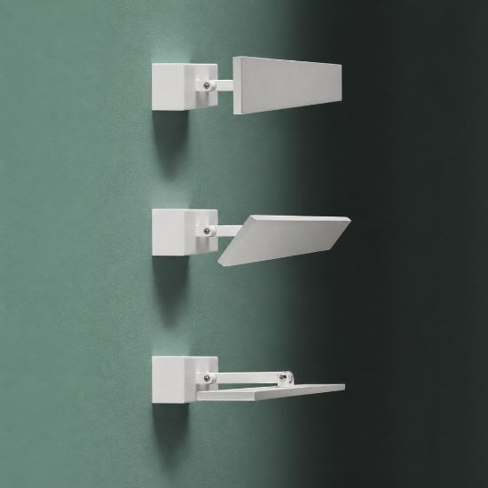 Applique da specchio bagno led 16w cct 3000k 4000k 61cm squadrata bianca orientabile