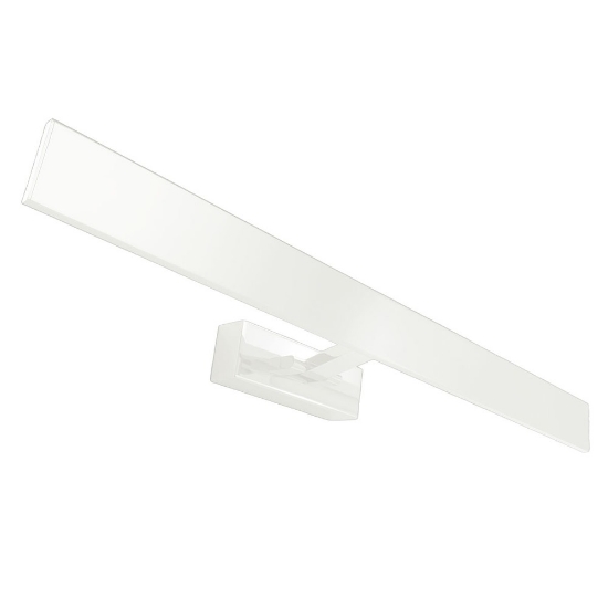 Applique da specchio bagno led 16w cct 3000k 4000k 61cm squadrata bianca orientabile