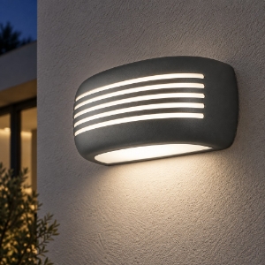 Applique moderna antracite da esterno ip54 28cm