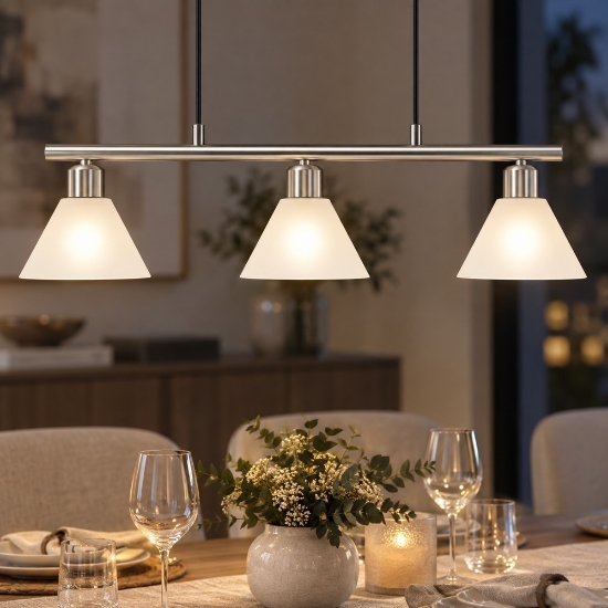 Lampadario a sospensione per tavolo da pranzo 3 luci