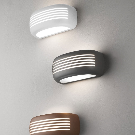 Applique ip54 28cm moderna da esterno ruggine