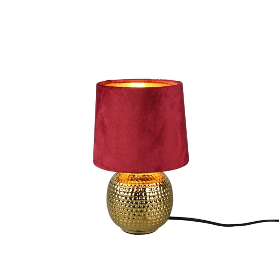 Abat-jour da comodino camera da letto paralume rosso