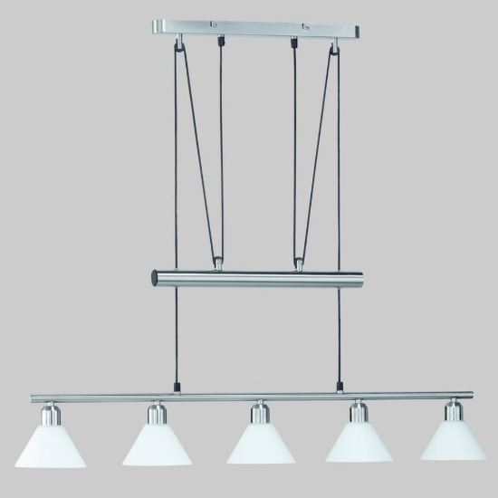 Lampadario per tavolo da pranzo 5 luci moderno