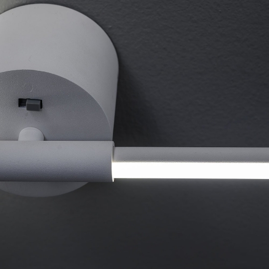 Applique da parete led 28w cct 3000k 6500k orientabile moderna bianca