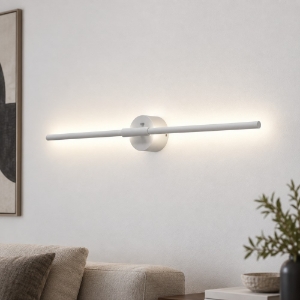 Applique da parete led 12w cct 3000k 6500k orientabile moderna bianca