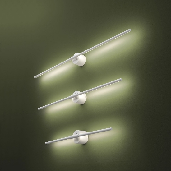 Applique da parete led 12w cct 3000k 6500k orientabile moderna bianca