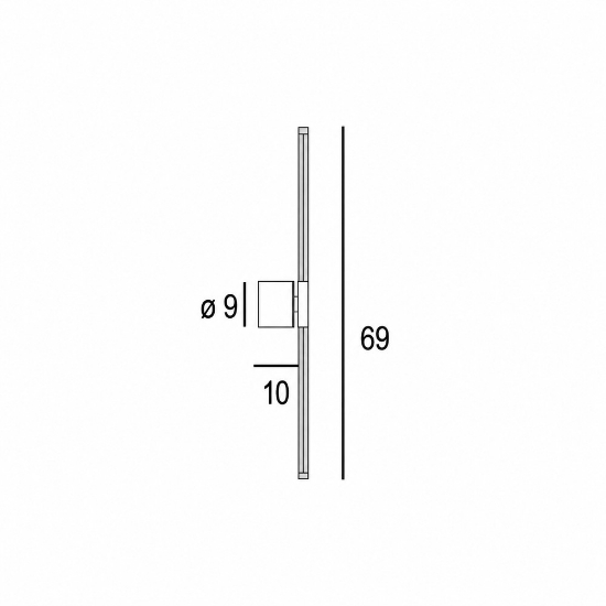 Applique da parete led 12w cct 3000k 6500k orientabile moderna bianca