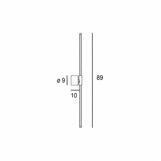 Applique da parete bacchetta led 20w cct 3000k 6500k moderna bianca orientabile