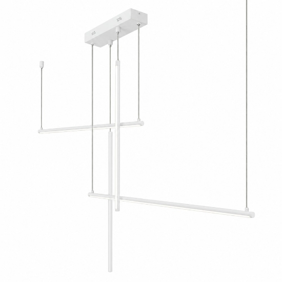 Lampadario a sospensione per ufficio led 60w cct 3000k 6500k moderno bianco