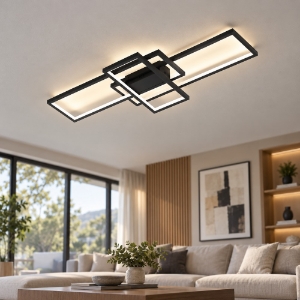 Plafoniera led 36w cct 3000k 6000k rettangolare antracite