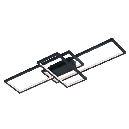 Plafoniera led 36w cct 3000k 6000k rettangolare antracite