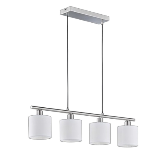 Lampadario a sospensione per tavolo da pranzo 4 luci bianco