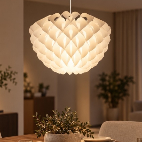Lampada a sospensione bianca 60cm