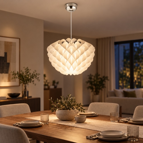 Lampada a sospensione bianca 60cm