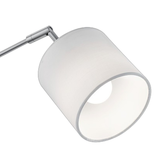Lampada da terra piantana moderna bianca 5 luci orientabili