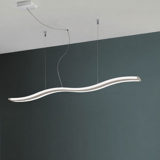 Lampadario led 47w cct 3000k 6000k dimmerabile moderno a sospensione tortora