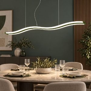 Lampadario led 47w cct 3000k 6000k dimmerabile con telecomando verde oliva da ufficio