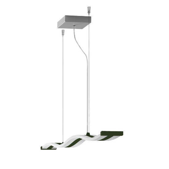 Lampadario led 47w cct 3000k 6000k dimmerabile con telecomando verde oliva