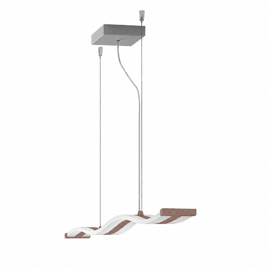 Lampadario led 47w cct 3000k 6000k dimmerabile con telecomando per cucina oro rosato
