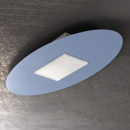 Plafoniera led 36w cct 3000k 4000k moderna ovale carta da zucchero per soggiorno