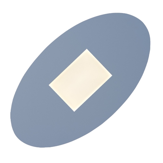 Plafoniera led 36w cct 3000k 4000k moderna ovale carta da zucchero per soggiorno