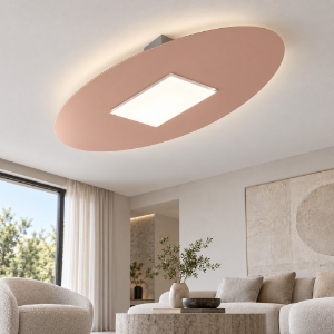 Plafoniera ovale moderna pesca led 36w cct 3000k 4000k