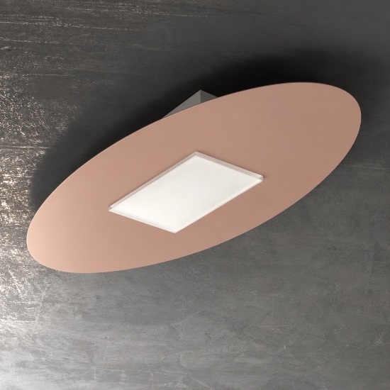 Plafoniera ovale moderna pesca led 36w cct 3000k 4000k