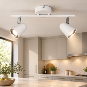 Plafoniera con faretti  moderna bianco opaco led 3,5w 3000k