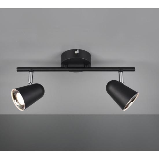 Faretto da soffitto per cabina armadio led 3.5w 3000k nero opaco
