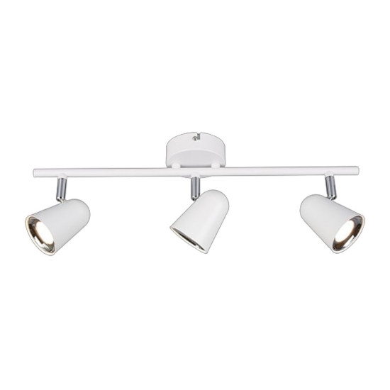 Plafoniera con faretti spot bianco opaco led 3,5w 3000k