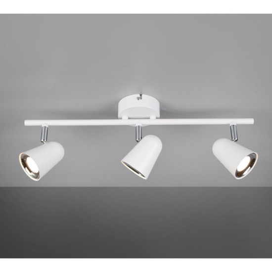 Plafoniera con faretti spot bianco opaco led 3,5w 3000k