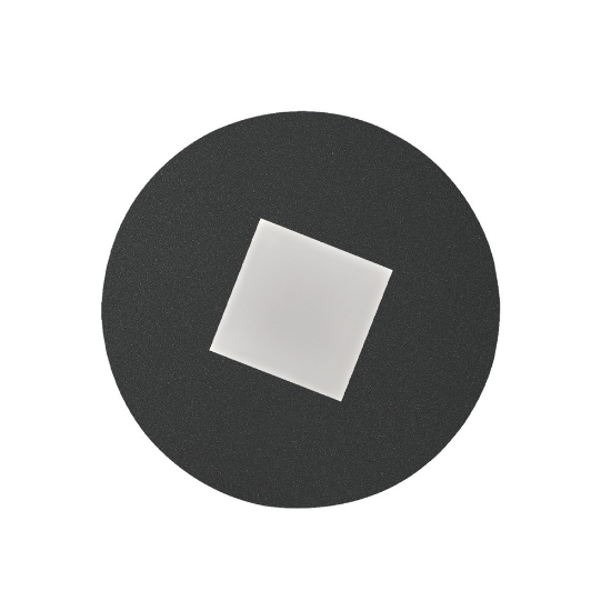Plafoniera moderna tonda antracite per ingresso led 16w cct 3000k 4000k 28cm