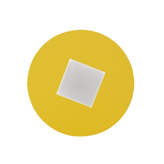 Plafoniera led 16w cct 3000k 4000k 28cm tonda moderna giallo girasole