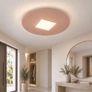 Plafoniera tonda moderna pesca led 16w cct 3000k 4000k