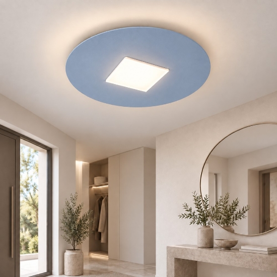 Plafoniera led 16w cct 3000k 4000k 28cm moderna carta da zucchero per cameretta