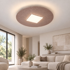 Plafoniera led 26w cct 3000k 4000k moderna tonda oro rosato 50cm