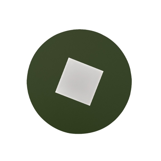 Plafoniera led 26w cct 3000k 4000k tonda moderna verde oliva 50cm