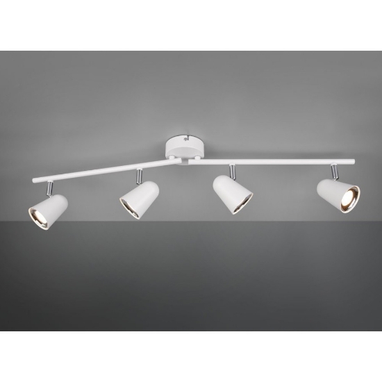Plafoniera con faretti spot bianca opaca led 3,5w 3000k