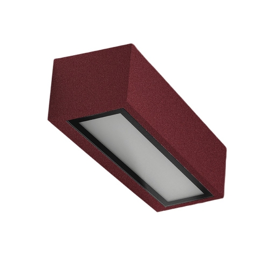 Applique ip54 26cm da esterno moderna bordeaux