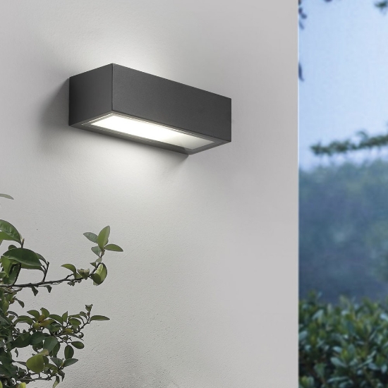 Applique da esterno moderna antracite ip54 26cm