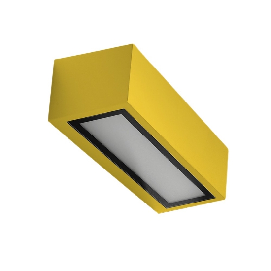 Applique ip54 26cm moderna da esterno giallo girasole per facciate